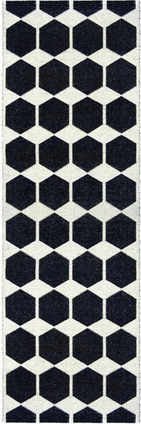 Anna svart gulvteppe 70x100 cm