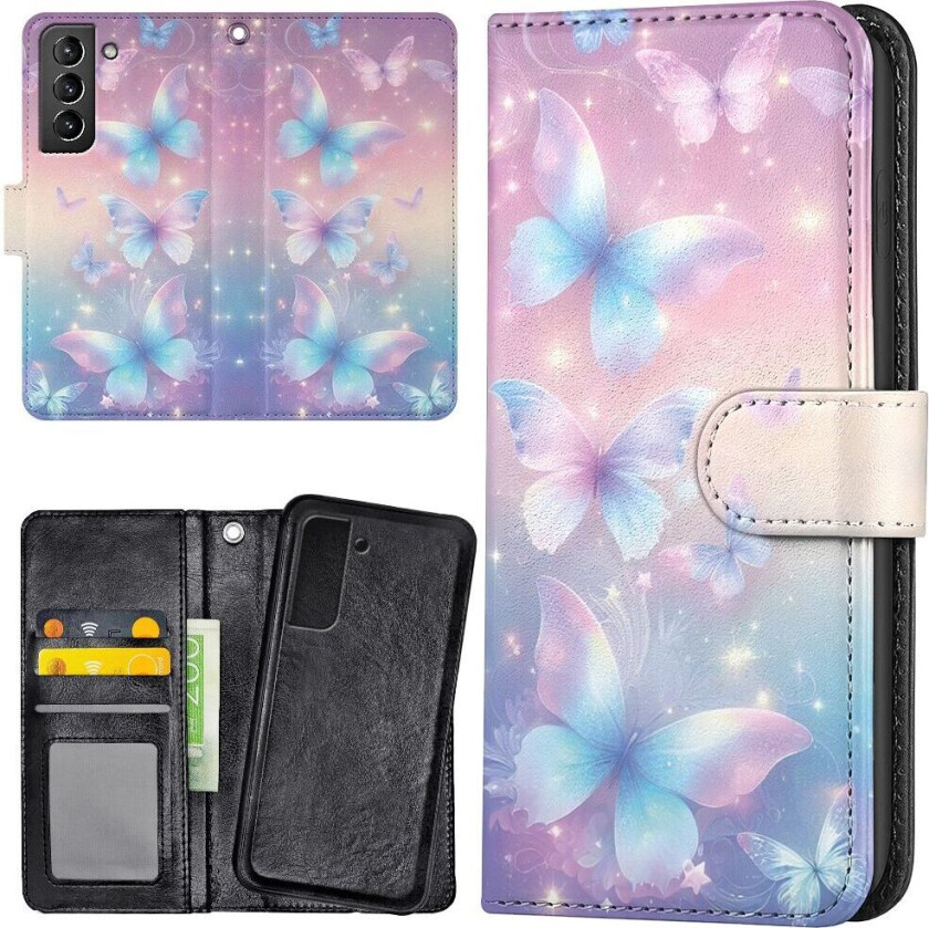 Samsung Galaxy S21 FE 5G - Lommebok Deksel Butterflies