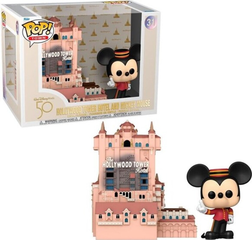 - Town: Disney (Hollywood Tower Hotel w/ Mickey Mouse) - Figur