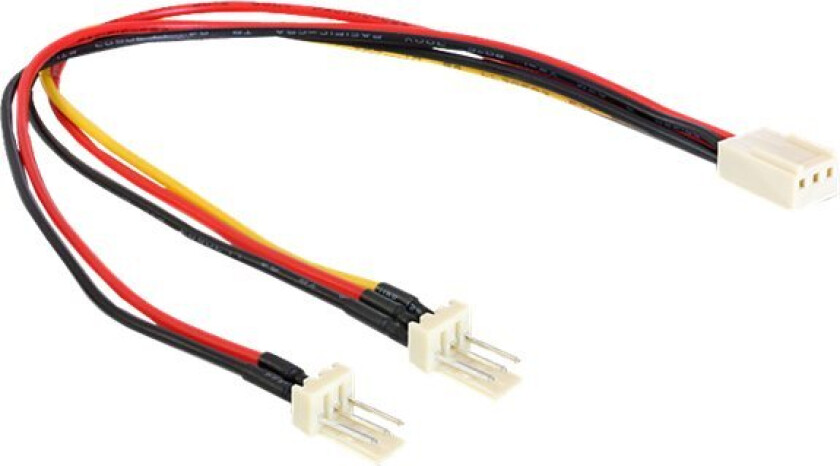 - Viftestrømsplitter - 3-pins Molex (hann) til 3-pins Molex (hunn) - 22 cm