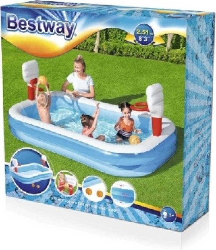 Pool blowing. Basketball court 251x168 B54122 14153