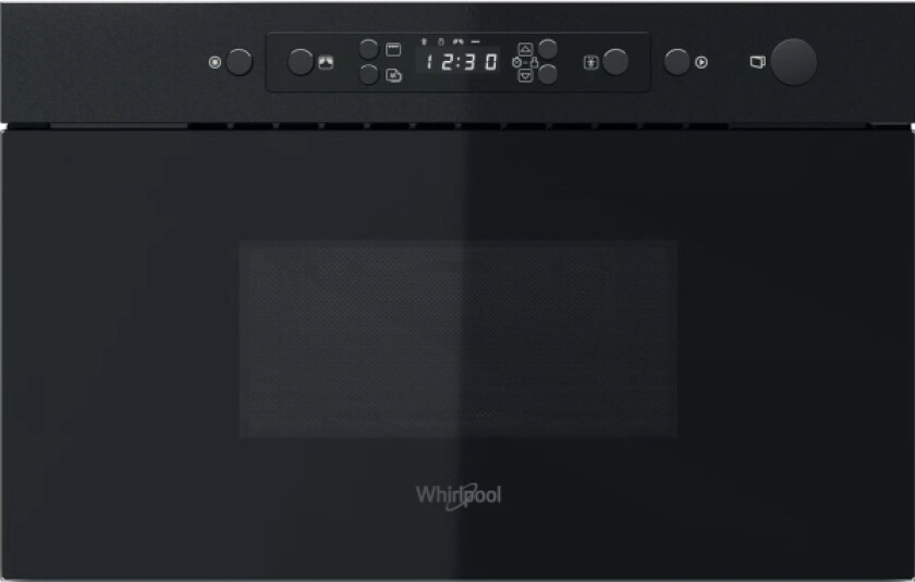 MBNA920B, Innebygget, Grill mikrobølge, 22 l, 750 W, Knapper, Sort