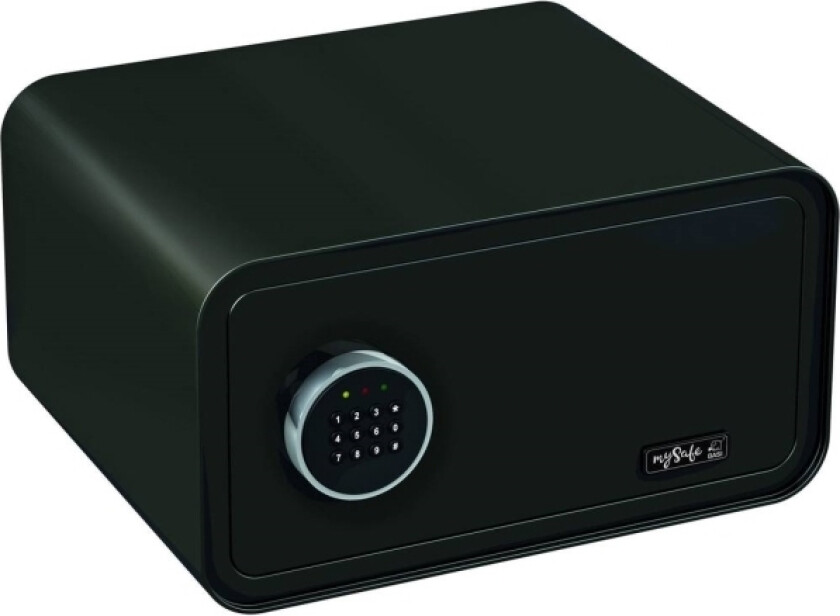 BASI mySafe 430, Frittstående safe, Sort, Kode, Elektronisk, Vegg, Batteri, AA