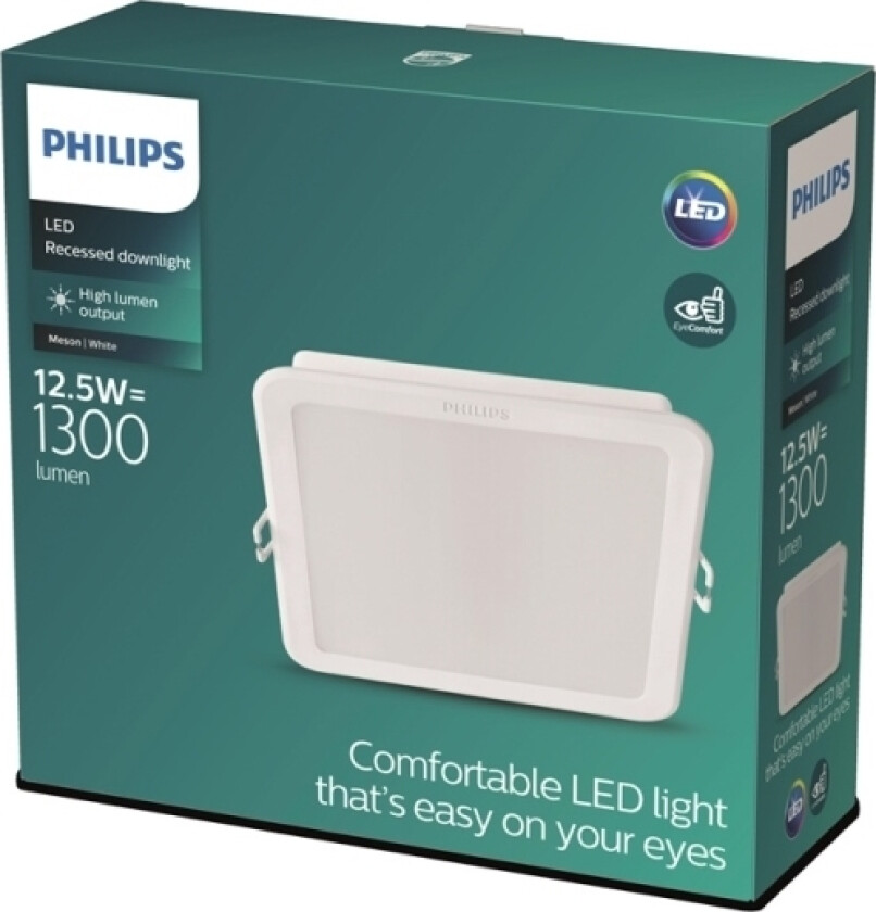 MESON flekk, hvit, firkantet