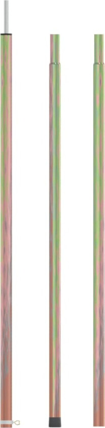 Teleskopisk teltstang med lengde på 170-255 cm galvanisert stål