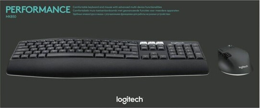 Tastatur og Mus Logitech 920-008228 Svart Spansk Qwerty QWERTY