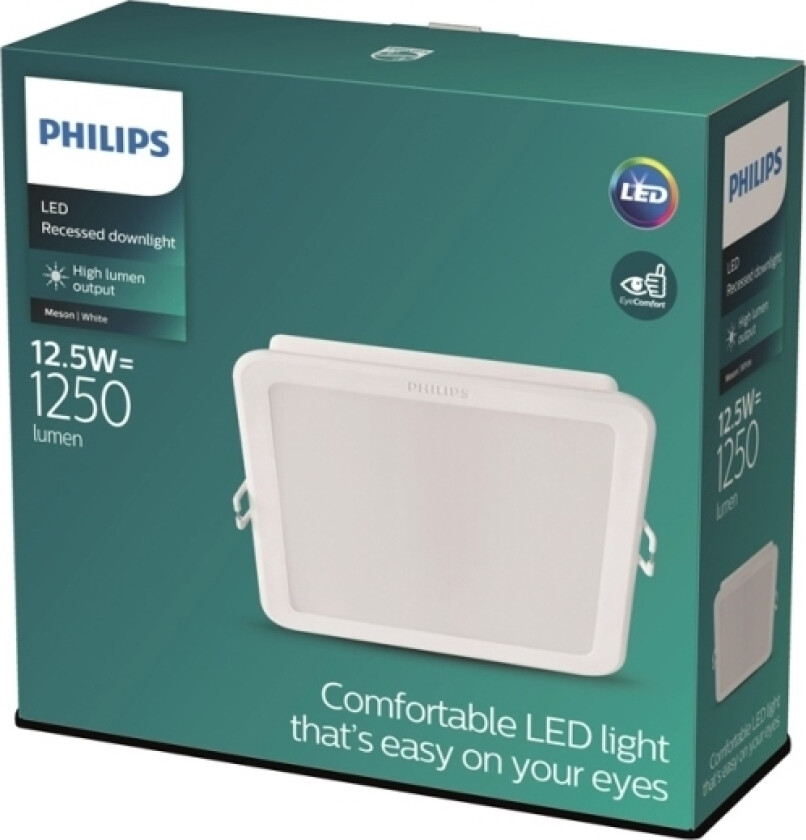 MESON flekk, hvit, firkantet