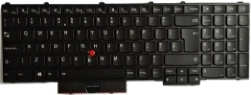 01HW209, Tastatur, Dansk, Bakgrunnsbelyst tastatur, Lenovo, ThinkPad P51