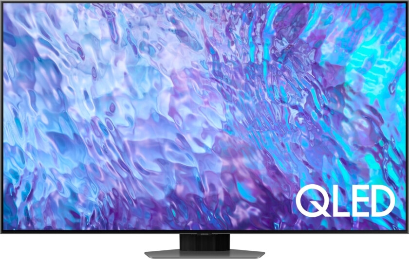 QE55Q80CAT - 55 Diagonalklasse Q80C Series LED-bakgrunnsbelyst LCD TV - QLED - Smart TV - Tizen OS - 4K UHD (2160p) 3840 x 2160 - HDR - Quantum Dot - karbonsølv