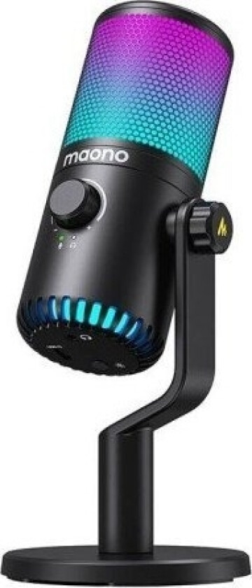 -mikrofon DM30RGB spillmikrofon (svart)