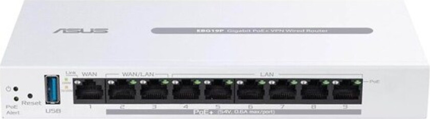 Asus ExpertWiFi EBG19P, Ethernet WAN, Gigabit Ethernet, Hvid