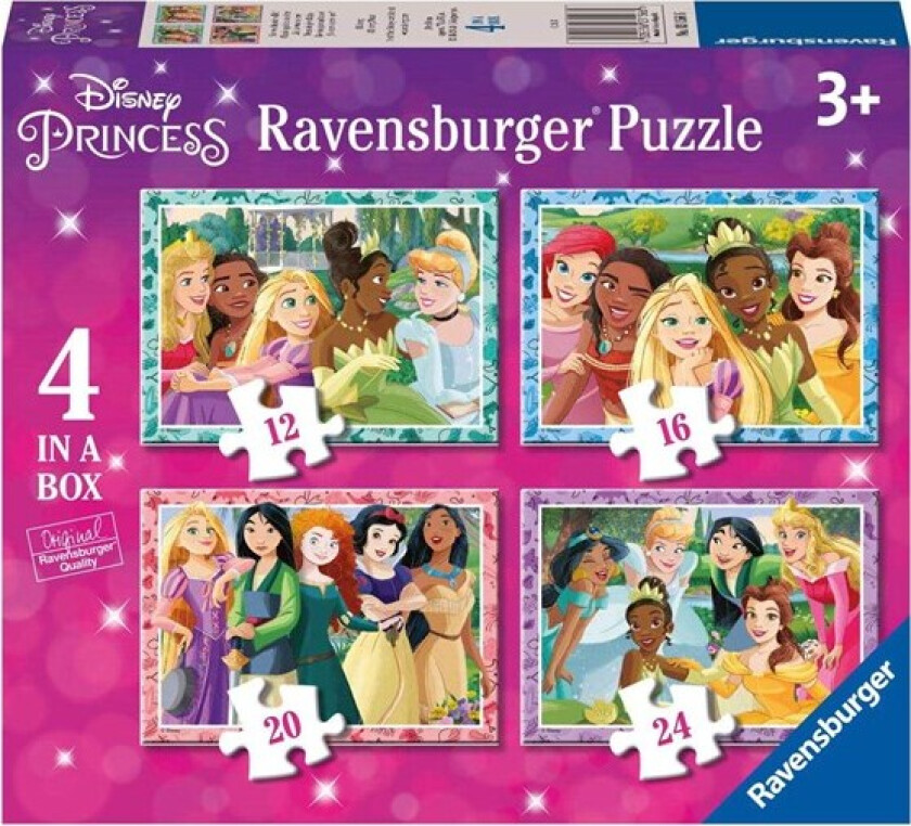 Puzzles Disney Princess 4in1 Gulv