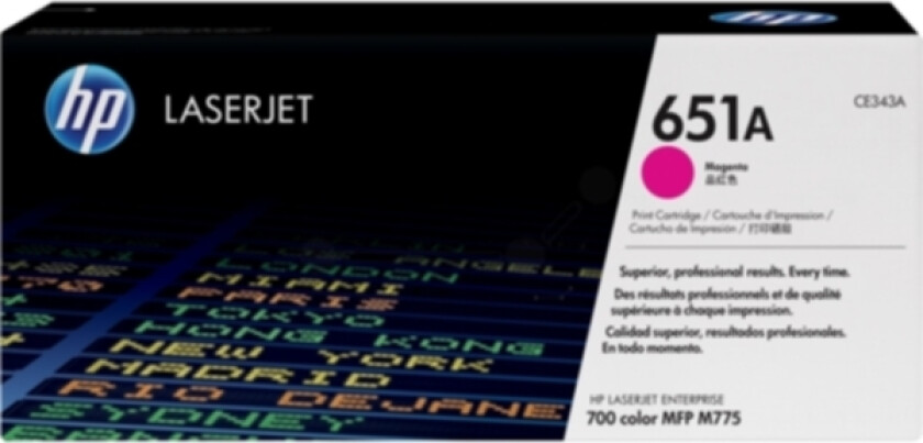 Hp Toner Magenta 651a - Ce343a