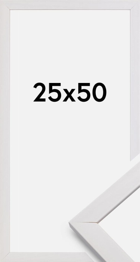 Ramme Stilren Akrylglass Hvit 25x50 Cm