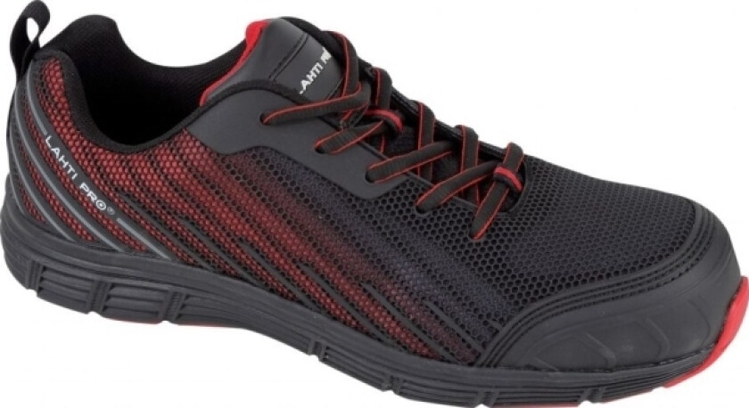 Lahti Pro KPU/KNIT BOOTS. BLACK RED, S1 SRC, "45", CE, LAHTI