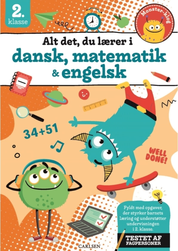 Alt det, du lærer i dansk, matematik & engelsk - 2. klasse
