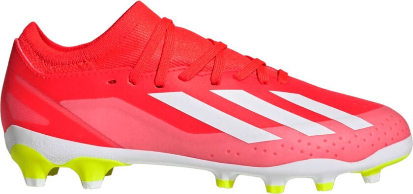 adidas X Crazyfast League MG / Q2 24, fotballsko gress og kunstgress, junior Red/White/Yellow