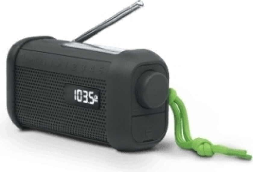Portable Solar Radio with Crank & Flashlight