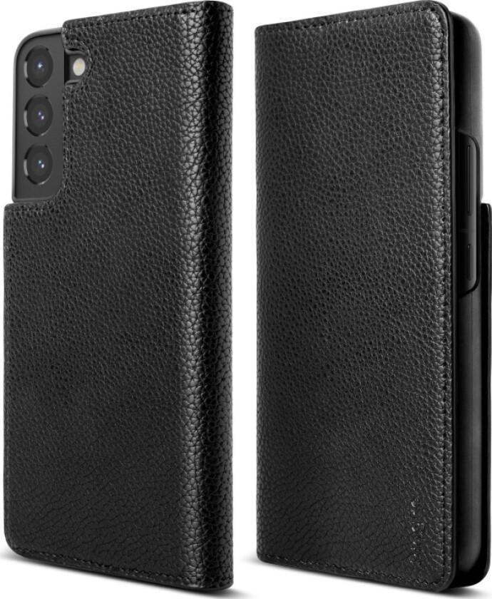 Folio Signature Flip Lærveske til Samsung Galaxy S22 + (S22 Plus) Svart (FSS118R262)