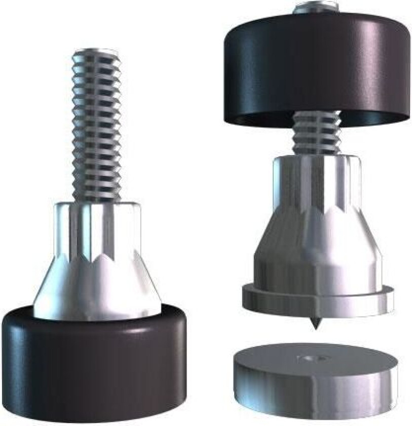 Spike 1/4 Tomme-Gjenger Høyttaler Spikes - 4 Stk,