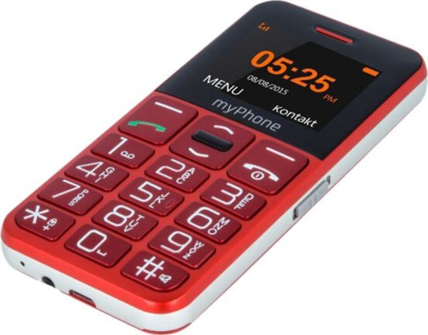 Halo Easy, Bar/Sperre, Enkelt SIM, 4,32 cm (1.7"), 0,3 MP, 1000 mAh, Grå, Rød