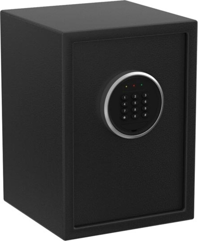 Bilde av BASI EMT 380, Frittstående safe, Sort, Kode, Elektronisk, Stål, Batteri, AA