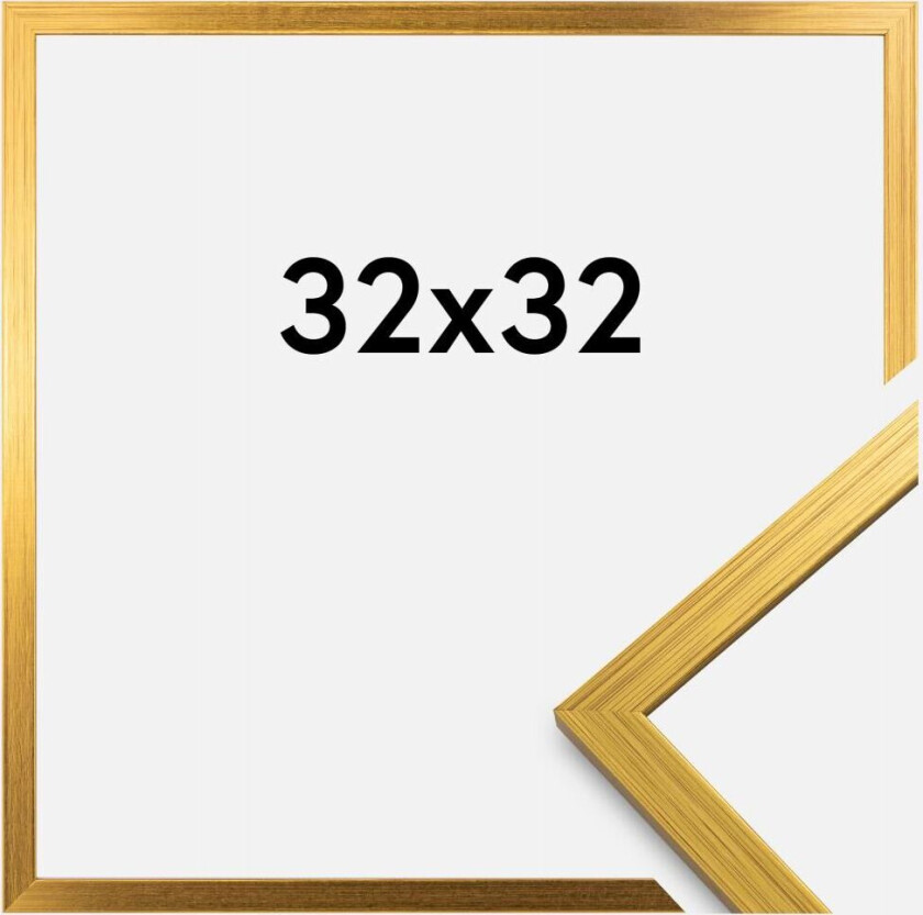 Ramme Edsbyn Akrylglass Gull 32x32 Cm
