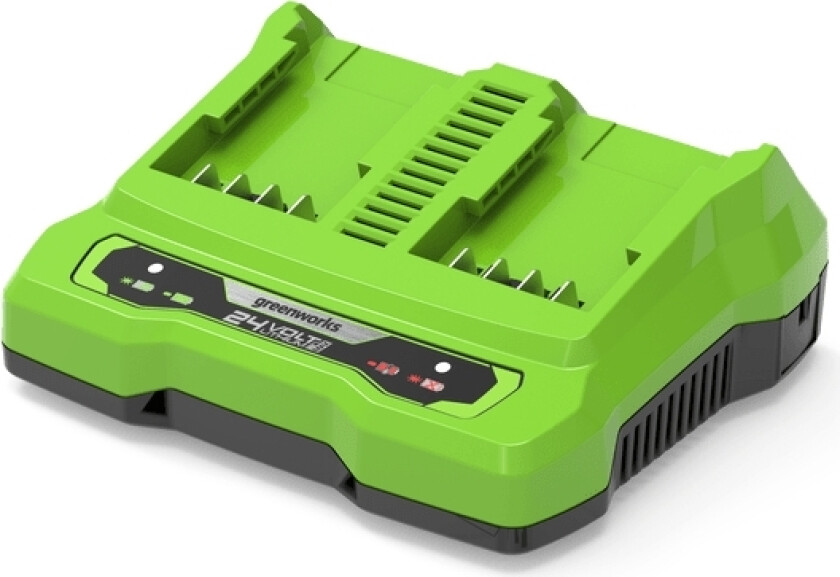 24V Ikroviklis 2A dual slot GREENWORKS G24X2UC2 - 2931907