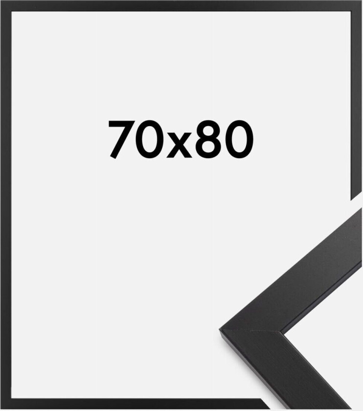 Ramme Black Wood Akrylglass 70x80 Cm