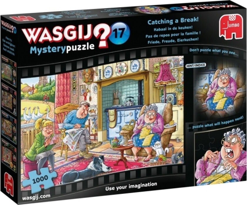 Wasgij Mystery 17 1000pcs Puslespill 1000 stykker Komikk