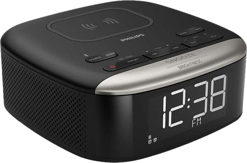 TAR7606 - Klokkeradio - 4 watt - trådløs lading