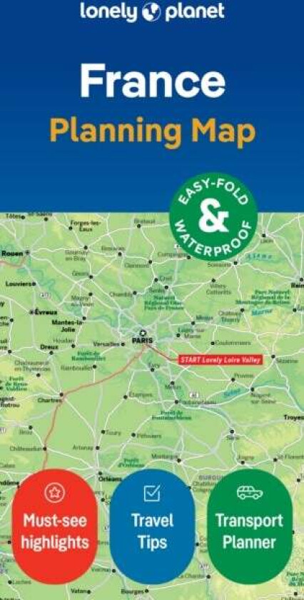 Lonely Planet France Planning Map