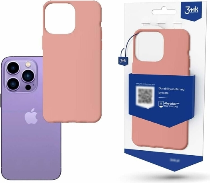 Mobil bakdeksel 3MK iPhone 14 Pro, rosa
