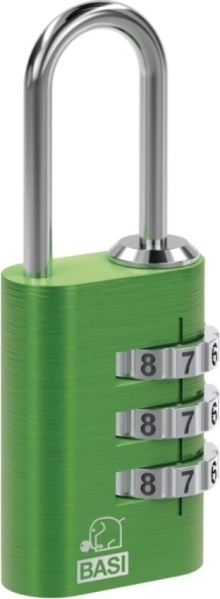 6170-4000-GRÜN Kuffertlås 21 mm Grøn Kombinationslås