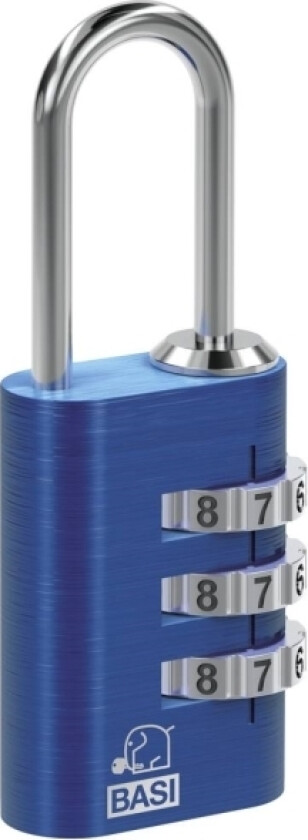 6170-4000-BLAU Kuffertlås 21 mm Blå Kombinationslås