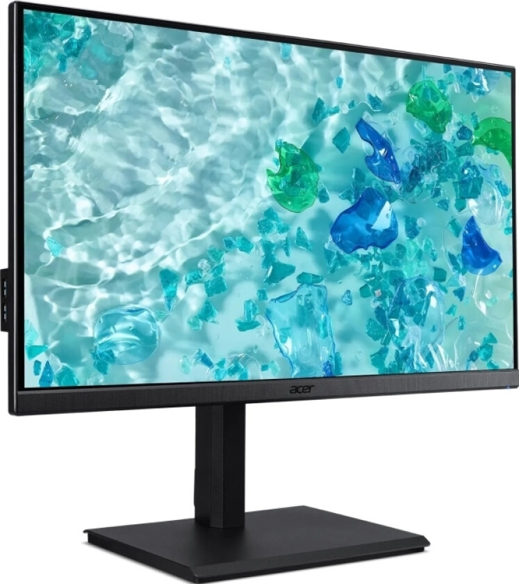 Vero B227QE-skjerm 54,6 cm 21,5 tommer (Full HD, IPS, 4ms, 100Hz, HDMI, DisplayPort, VGA, USB 3.2 Hub, høyttaler)