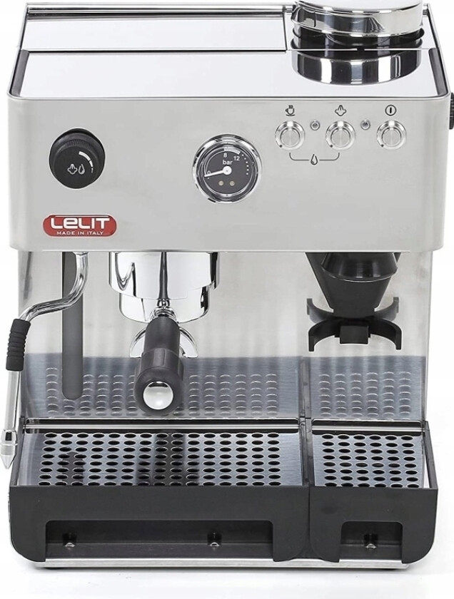 PL042EM, Espressomaskin, 3,5 l, Kaffe pute, Malt kaffe, Innebygd kaffekvern, 1200 W, Rustfritt stål