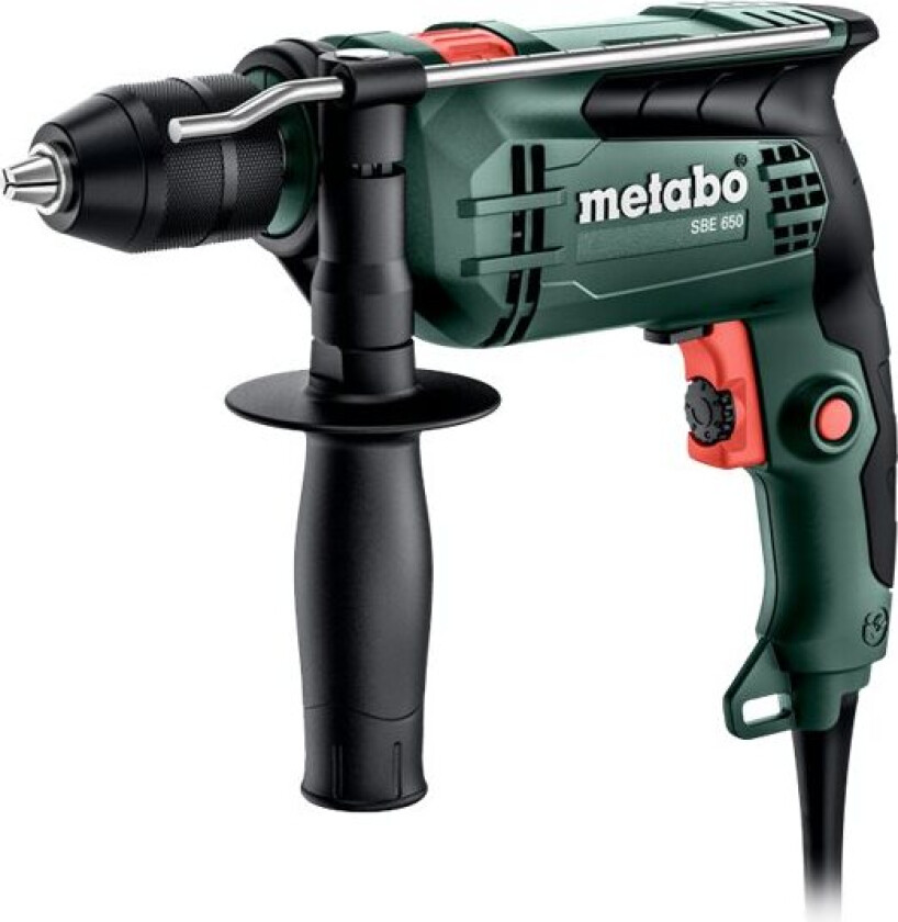 SBE 650 - Hammerbor - 650 W - nøkkelfri borhylse 13 mm - 10 N·m
