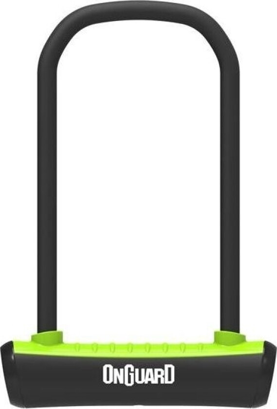 ONGUARD NEON 8152GR U-LOCK sykkellås - 115mm 292mm - håndtak + 2 x grønne nøkler (NYHET)