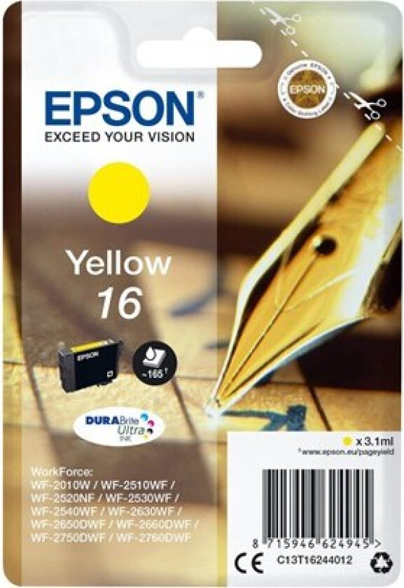 16 - yellow - original - ink cartridge - Blekkpatron Yellow