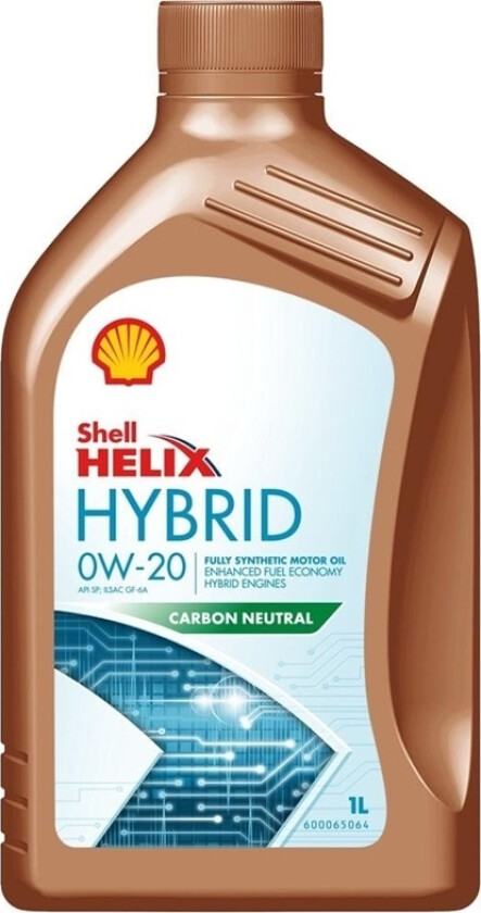 SHELL HELIXHYBRID 0W-20 1L