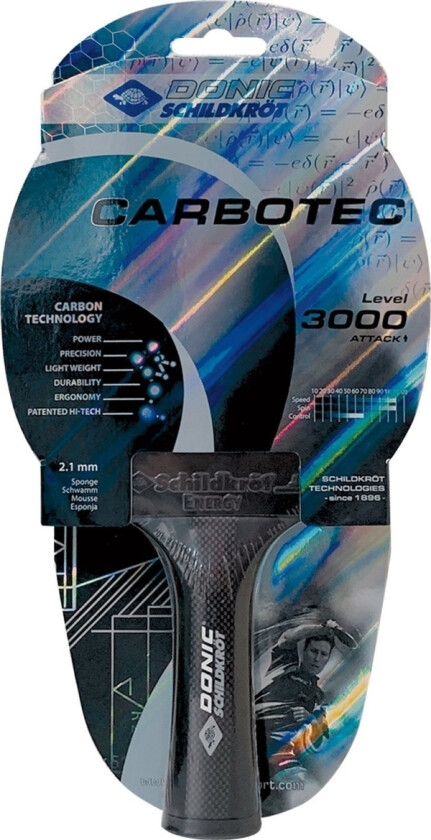 DonicCarboTec 3000 ping pong racket, tennisracket