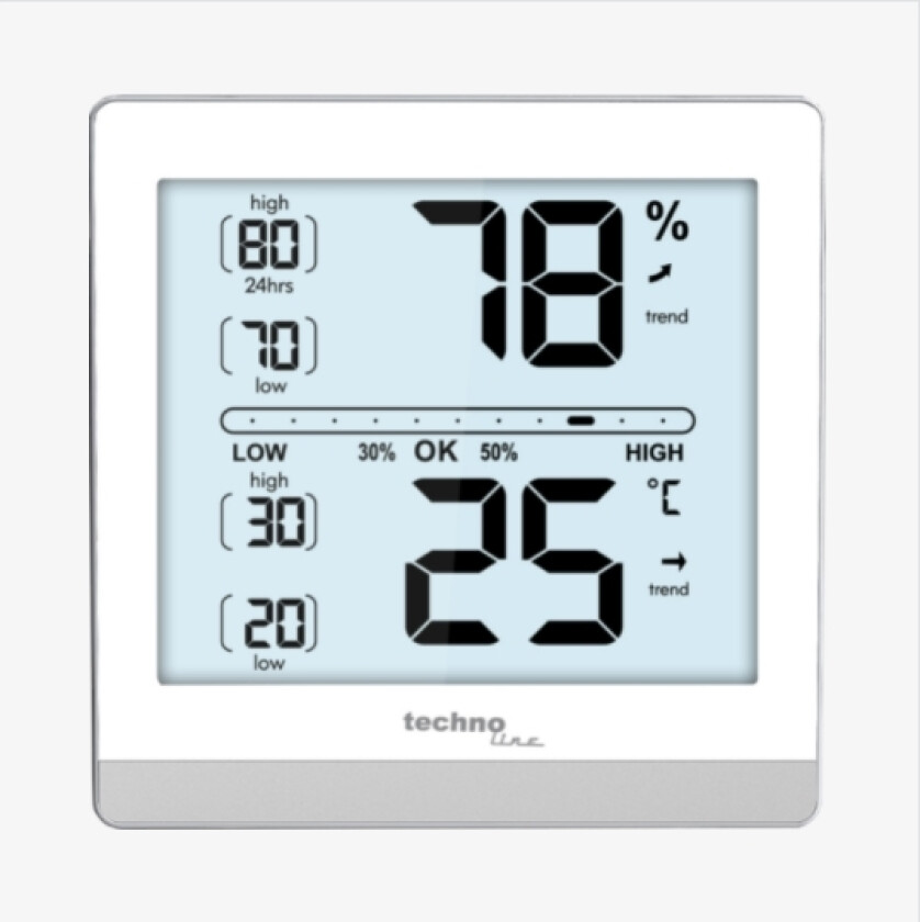 Technoline Termometer Vegg digitalt hygrometer WALL PLUS