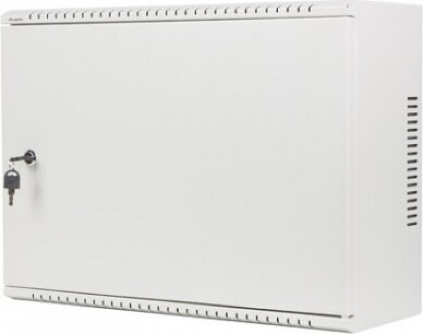 skap Hengende stativ installasjonsskap 19 tommer 4u+3u 540x200 lavprofil (foldet) grå