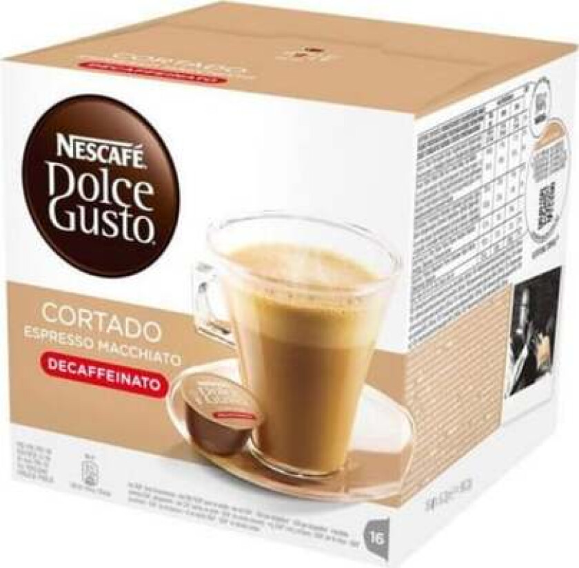 Kaffekapsler Nescafé Dolce Gusto 7613033494314 Espresso Macchiato Decaffeinato (16 uds)