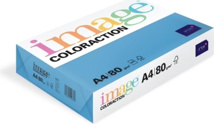 Kopipapir Image Coloraction A4 80g Malta Mid blue 500ark/pkt