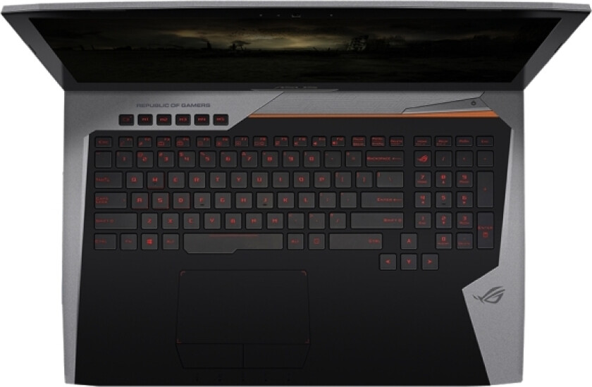 90NB0D71-R30GE0, Kabinett + tastatur, Tysk, Bakgrunnsbelyst tastatur, ASUS, G752VS