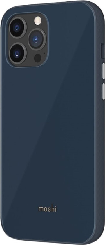 iGlaze - Baksidedeksel for mobiltelefon - hard polymer, soft polymer - skiferblå - for Apple iPhone 13 Pro Max