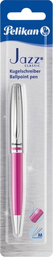 Jazz Classic, Klips, Uttrykkbar kulepenn med hengefeste, Rosa, 1 stykker, Medium