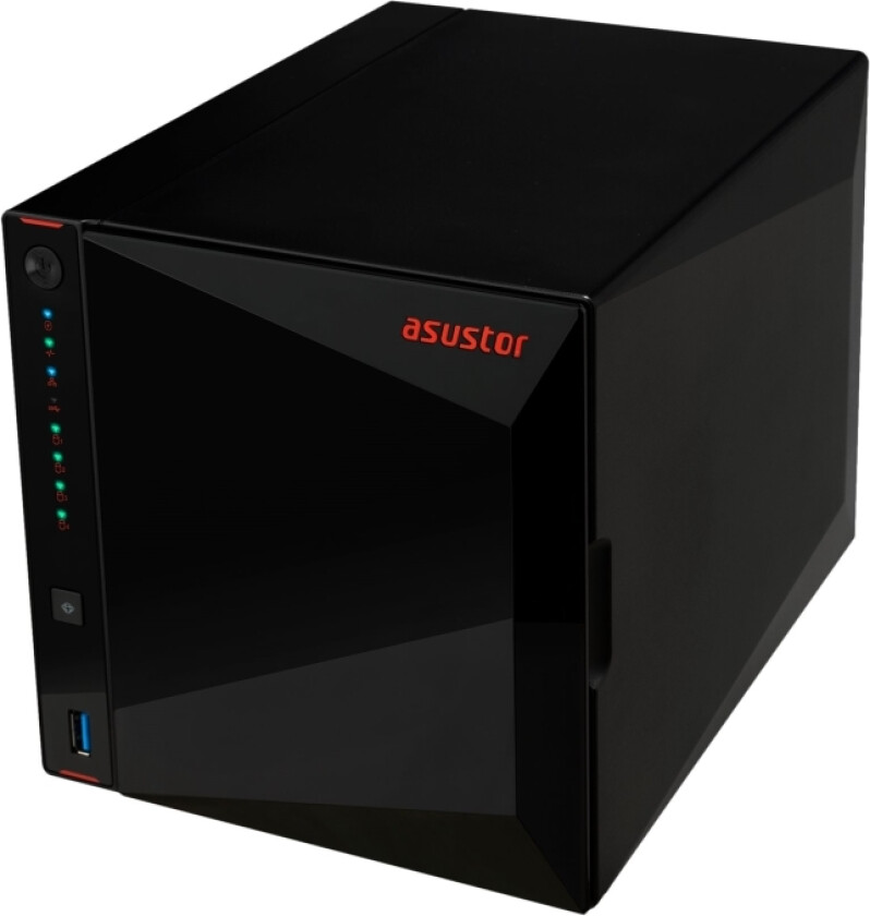 Nimbustor 4 AS5304T - NAS-server - 4 brønner - SATA 6Gb/s - RAID 0, 1, 5, 6, 10, JBOD - RAM 4 GB - 2.5 Gigabit Ethernet - iSCSI støtte